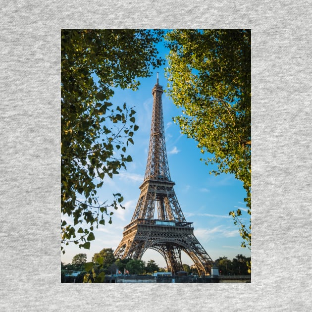 The Eiffel Tower Framed by Trees on the River Seine by LukeDavidPhoto